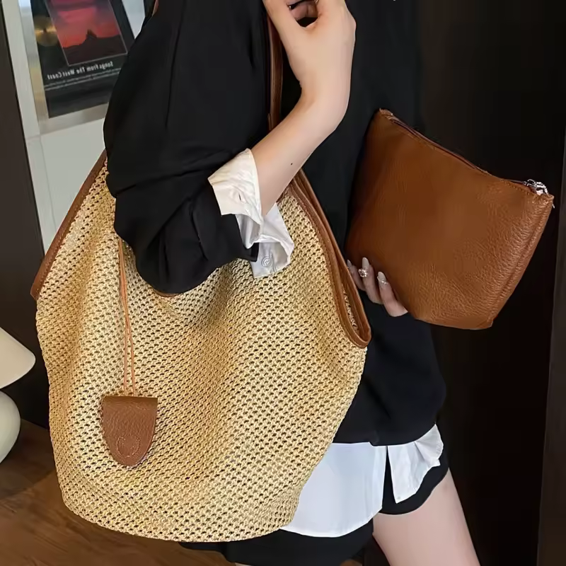 Woven Tote Bag view 4