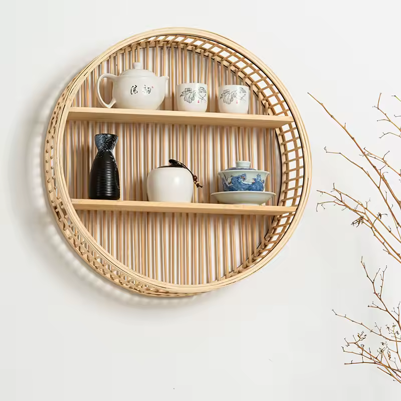 Bamboo Wall Shelf